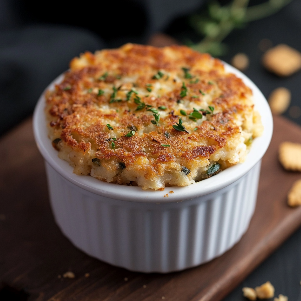 Overstuffed Dungeness Crab Cake in Ramekin - Pre-Cooked