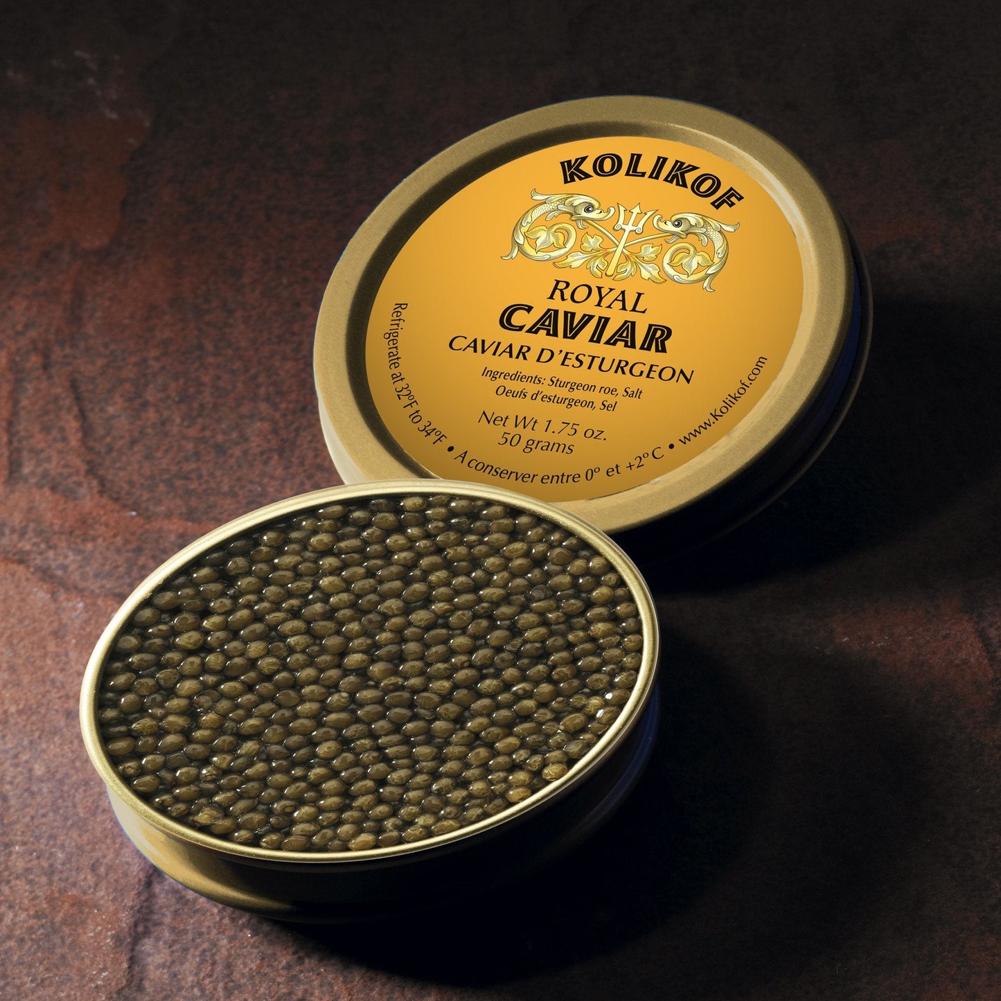 Ossetra and Kaluga Sturgeon Caviar Gift Set